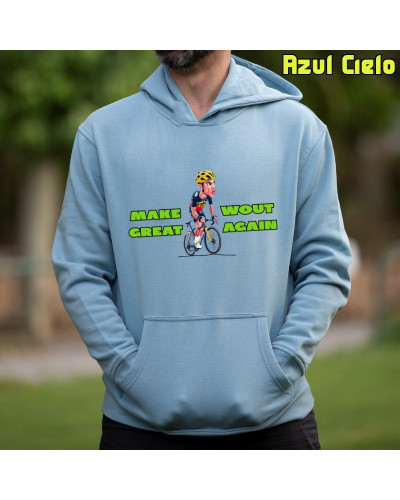 Sudadera hombre con capucha MAKE WOUT – La Kamiseta K Buskas