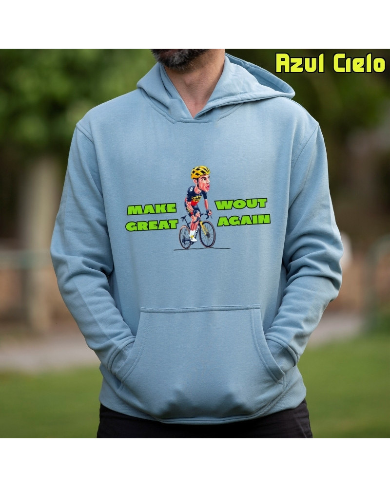 Sudadera hombre con capucha MAKE WOUT – La Kamiseta K Buskas