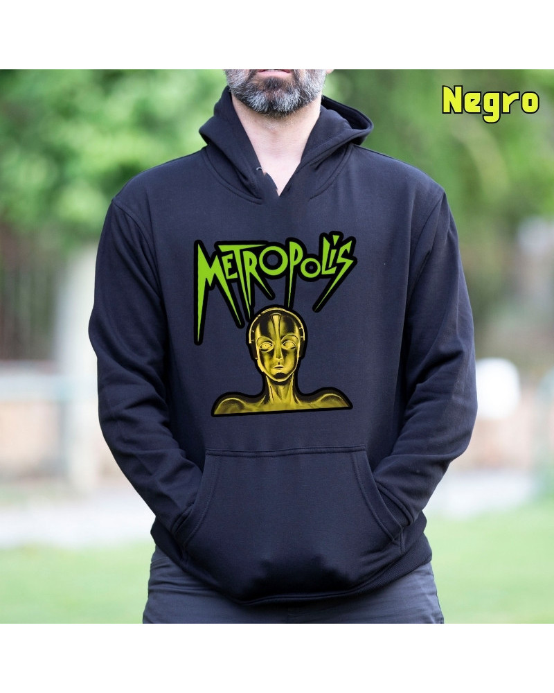 Sudadera hombre con capucha Metropolis  La Kamiseta K Buskas