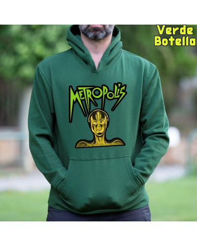 Sudadera hombre con capucha Metropolis  La Kamiseta K Buskas