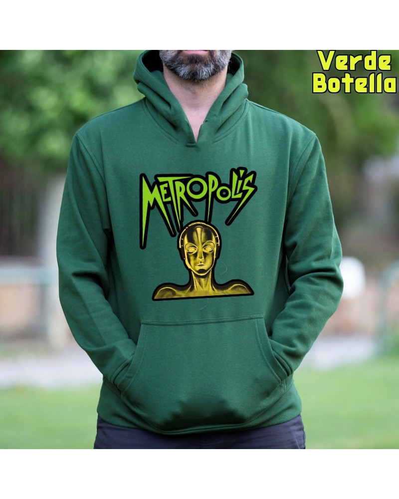 Sudadera hombre con capucha Metropolis  La Kamiseta K Buskas