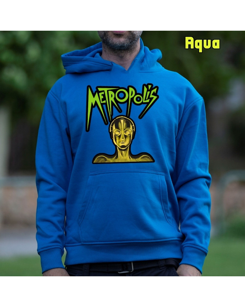 Sudadera hombre con capucha Metropolis  La Kamiseta K Buskas