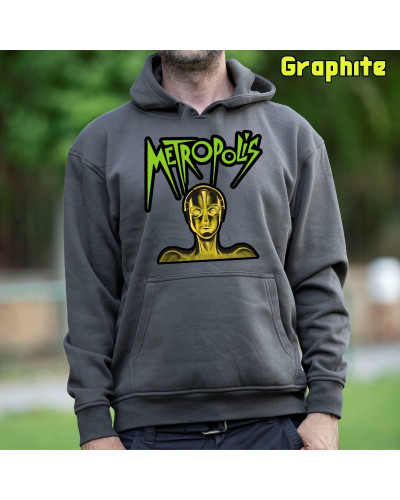 Sudadera hombre con capucha Metropolis  La Kamiseta K Buskas