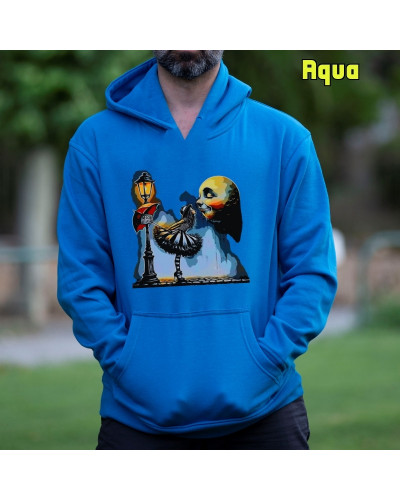 Sudadera hombre con capucha Moon Place  La Kamiseta K Buskas