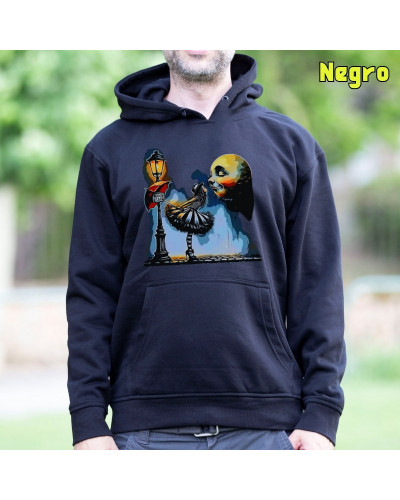 Sudadera hombre con capucha Moon Place  La Kamiseta K Buskas