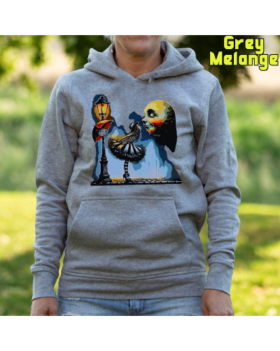 Sudadera mujer con capucha Moon Place  La Kamiseta K Buskas