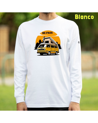 Camiseta Hombre Manga Larga - Be Free