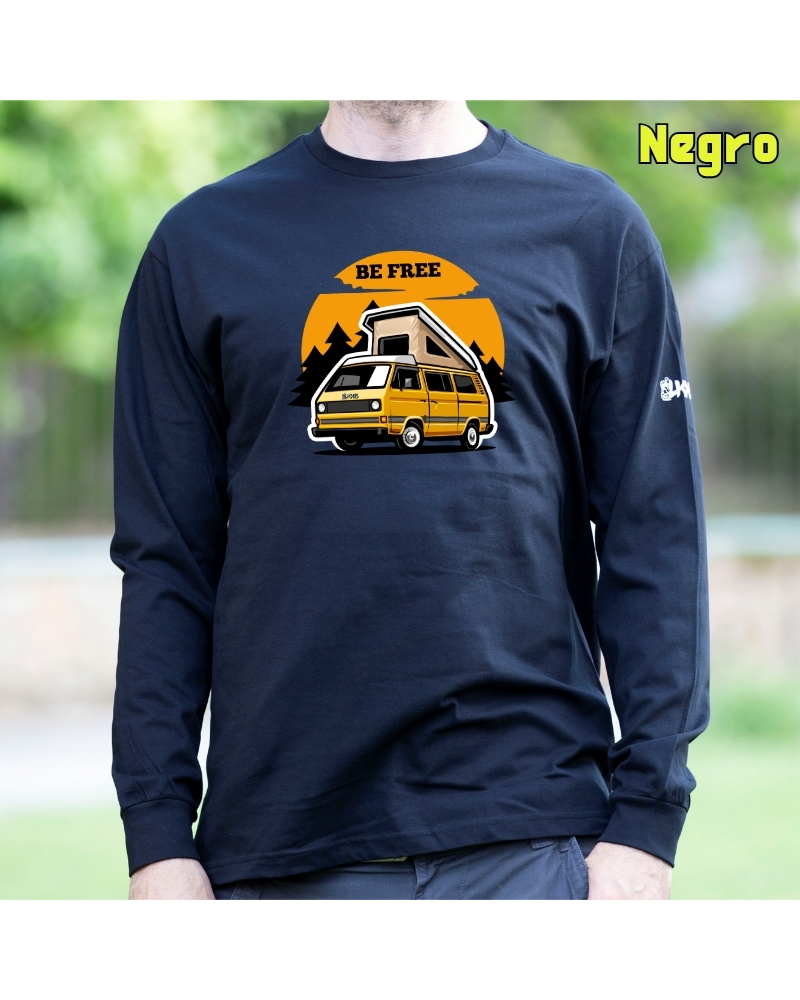 Camiseta Hombre Manga Larga - Be Free