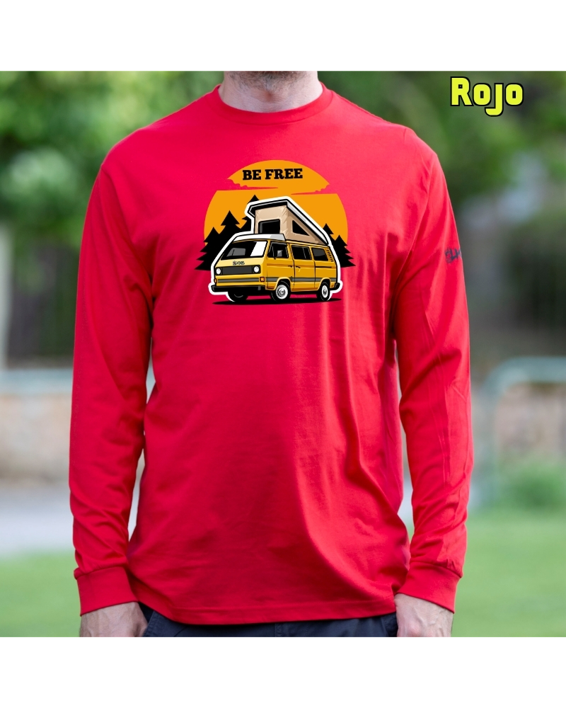 Camiseta Hombre Manga Larga - Be Free