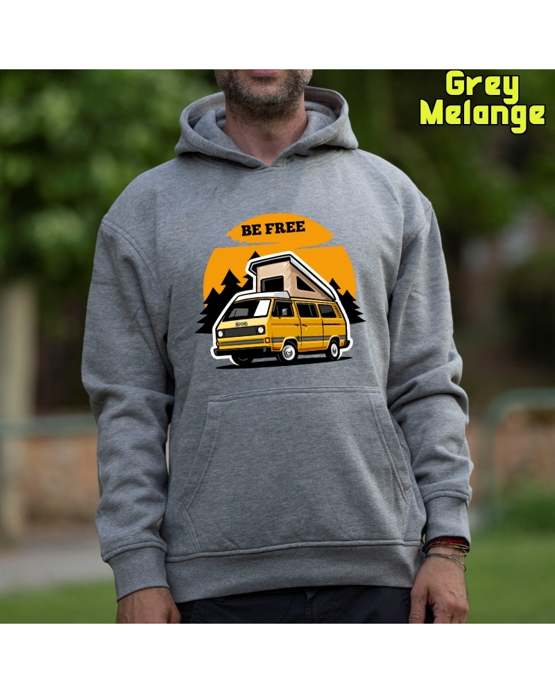Be Free - Sudadera Hombre Con Capucha