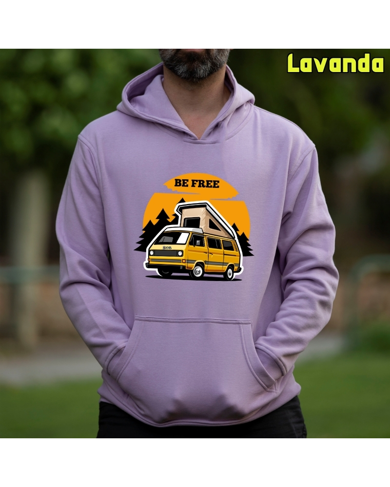 Be Free - Sudadera Hombre Con Capucha