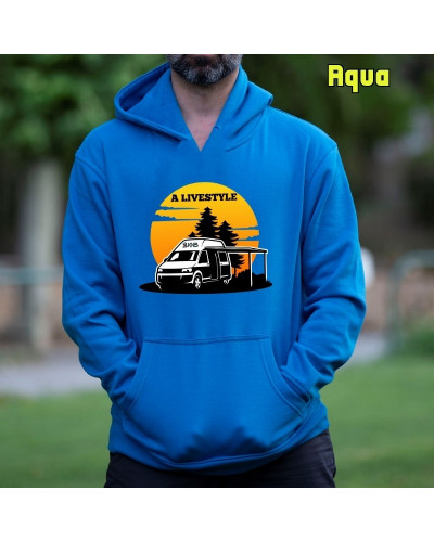 A Livestyle - Sudadera Hombre Con Capucha