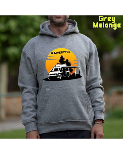 Sudadera hombre con capucha A Livestyle  La Kamiseta K Buskas