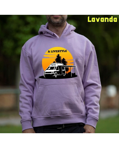 A Livestyle - Sudadera Hombre Con Capucha