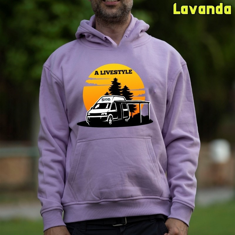 A Livestyle - Sudadera Hombre Con Capucha