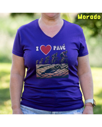 Camiseta Mujer LOVE PAVE - manga corta