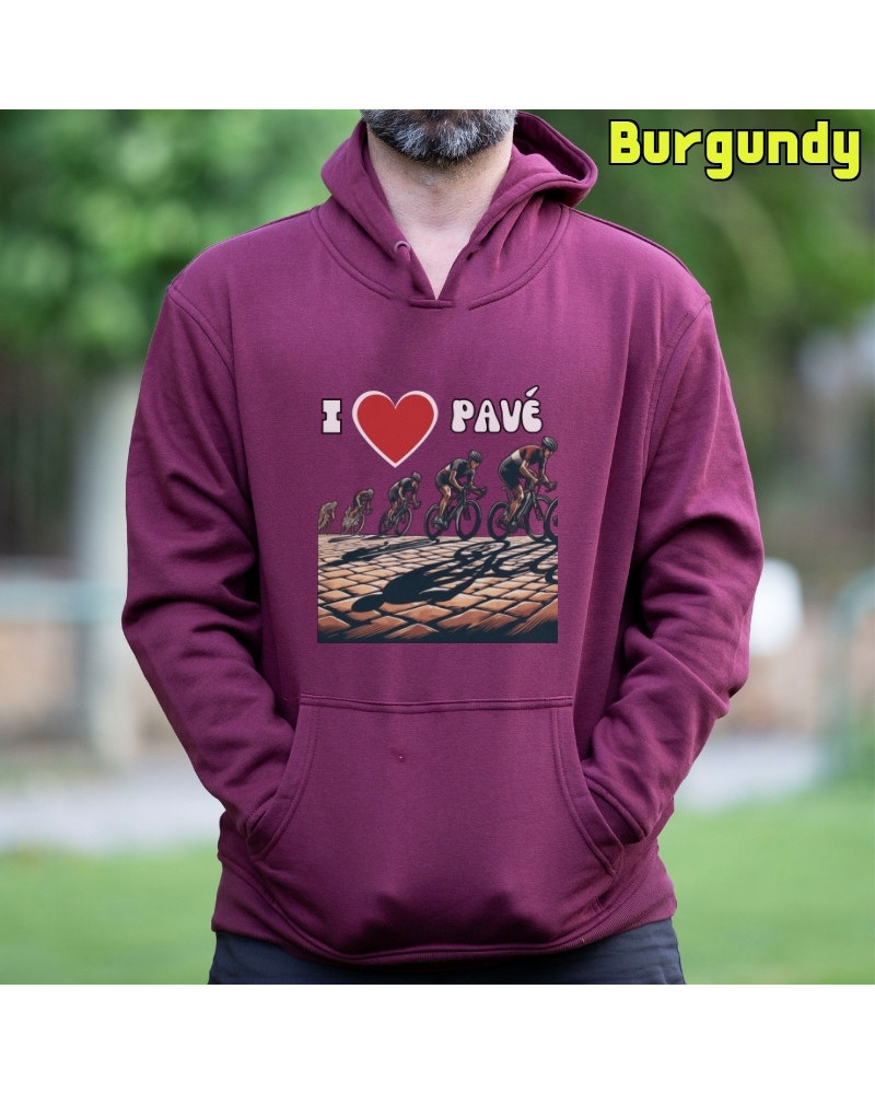 Sudadera hombre con capucha LOVE PAVE – La Kamiseta K Buskas