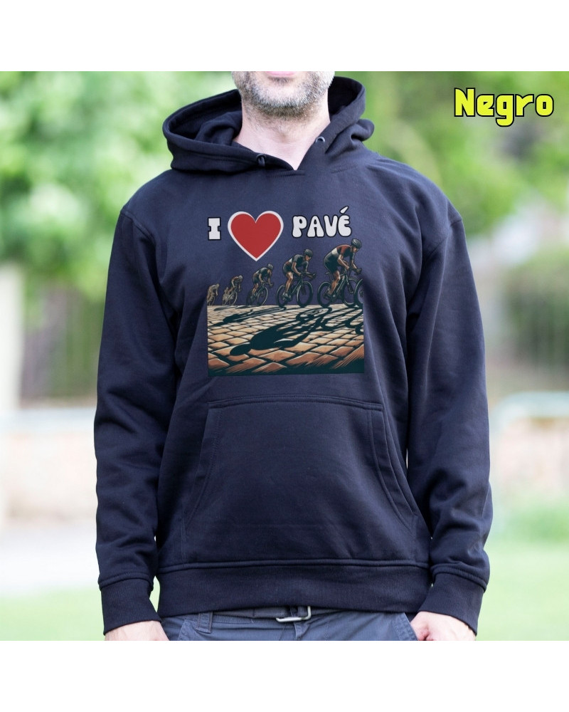 Love Pave - Sudadera Hombre Con Capucha