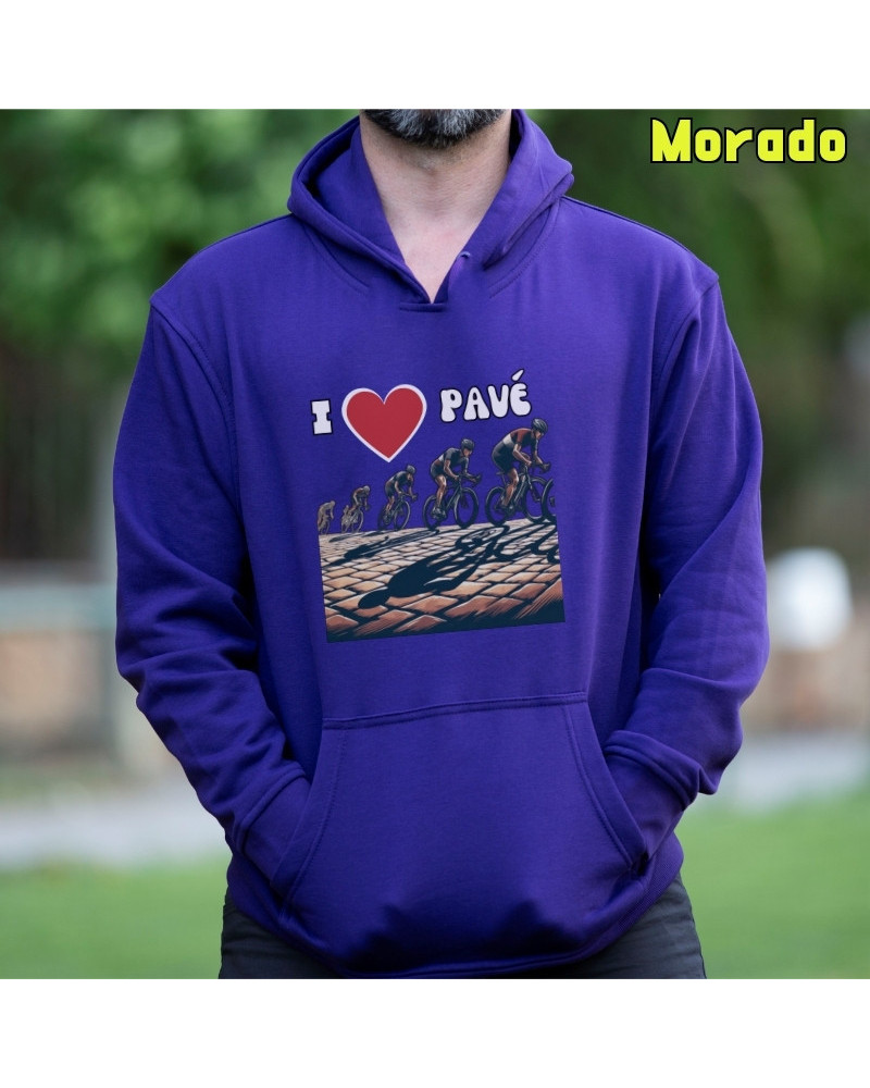 Sudadera hombre con capucha LOVE PAVE – La Kamiseta K Buskas