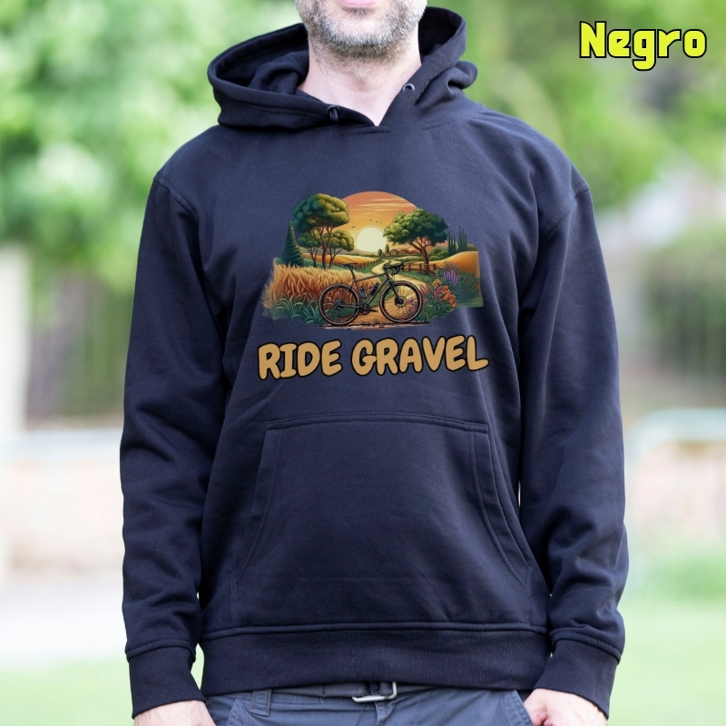 Ride Gravel - Sudadera Hombre Con Capucha