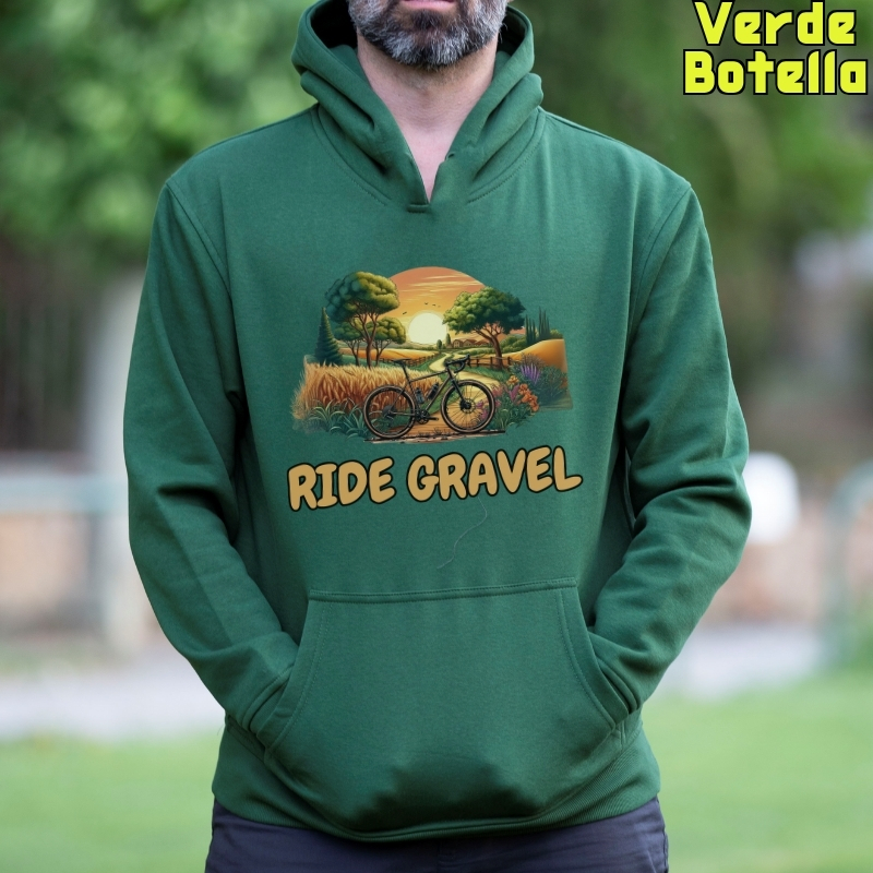 Ride Gravel - Sudadera Hombre Con Capucha