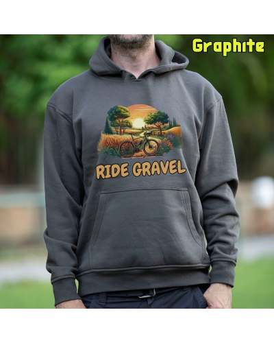 Sudadera hombre con capucha RIDE GRAVEL – La Kamiseta K Buskas