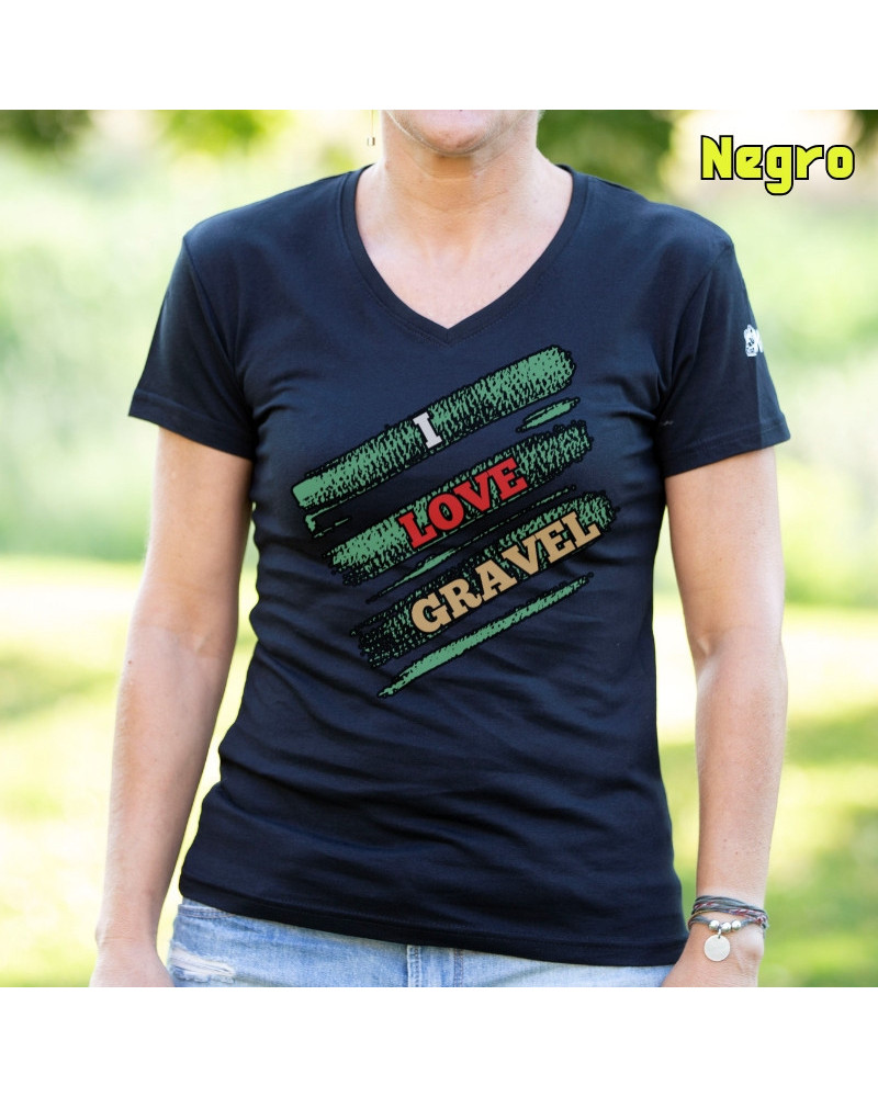 Camiseta Mujer Manga Corta- Love Gravel