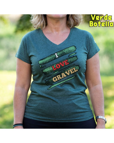 Camiseta Mujer LOVE GRAVEL - manga corta