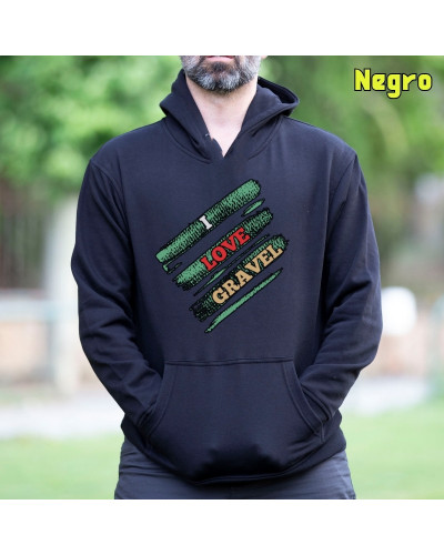 Sudadera hombre con capucha LOVE GRAVEL – La Kamiseta K Buskas