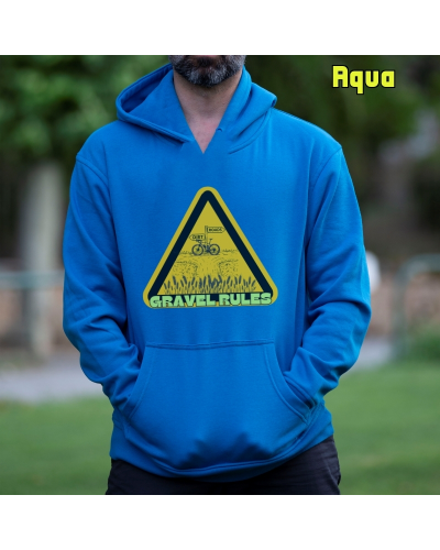 Sudadera hombre con capucha GRAVEL RULES – La Kamiseta K Buskas