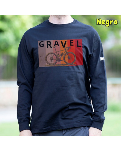 Camiseta Hombre Manga Larga - GRAVEL