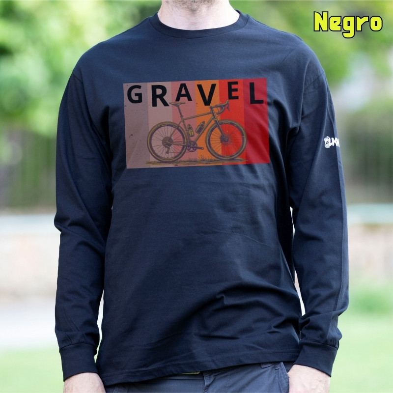 Gravel - Camiseta Hombre Manga Larga