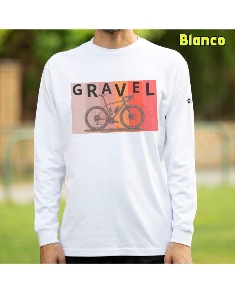Gravel - Camiseta Hombre Manga Larga