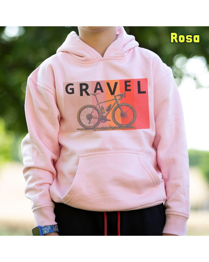 Sudadera niño con capucha GRAVEL  La Kamiseta K Buskas
