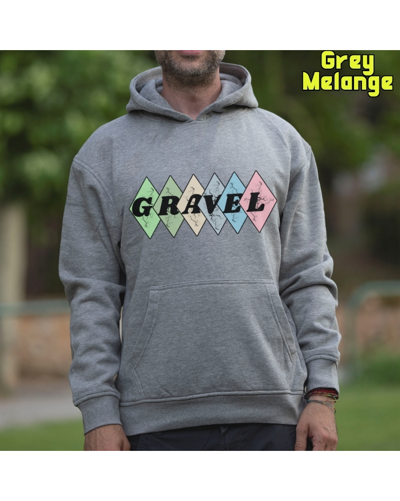 Gravel Rombos - Sudadera Hombre Con Capucha