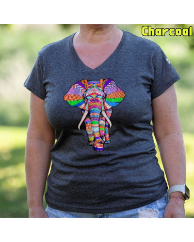 Elephant - Camiseta Mujer  Manga Corta