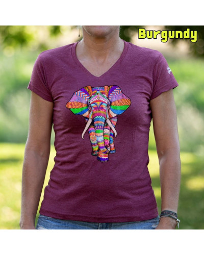 Elephant - Camiseta Mujer  Manga Corta