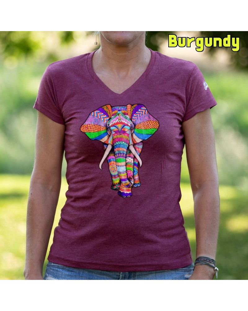 Elephant - Camiseta Mujer  Manga Corta