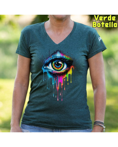 Camiseta Mujer Eye - manga corta
