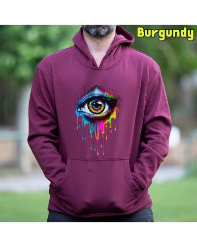 Sudadera hombre con capucha Eye  La Kamiseta K Buskas