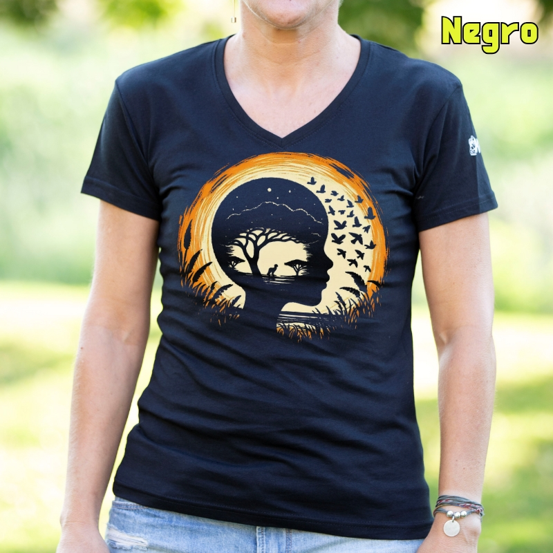 Soñando Sabana - Camiseta Mujer Manga Corta