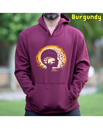 Sudadera hombre con capucha SOÃANDO SABANA  La Kamiseta K Buskas