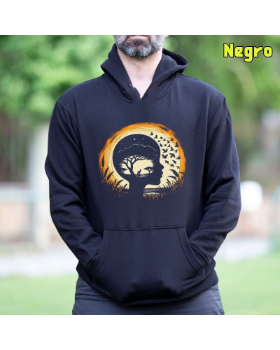 Sudadera hombre con capucha SOÃANDO SABANA  La Kamiseta K Buskas