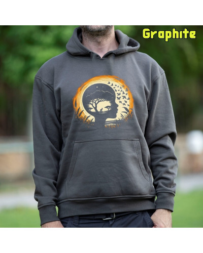 Sudadera hombre con capucha SOÃANDO SABANA  La Kamiseta K Buskas