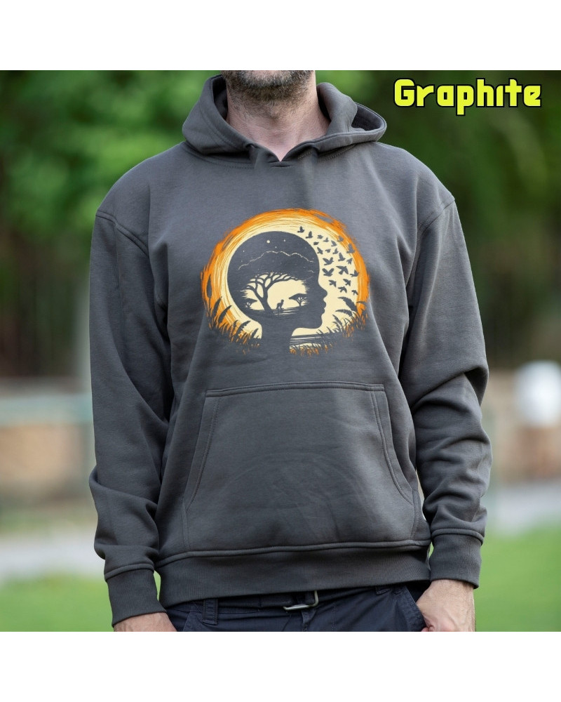 Soñando Sabana -Sudadera Hombre Con Capucha