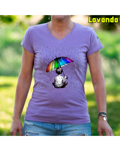 Camiseta Mujer Bajo La Lluvia - manga corta