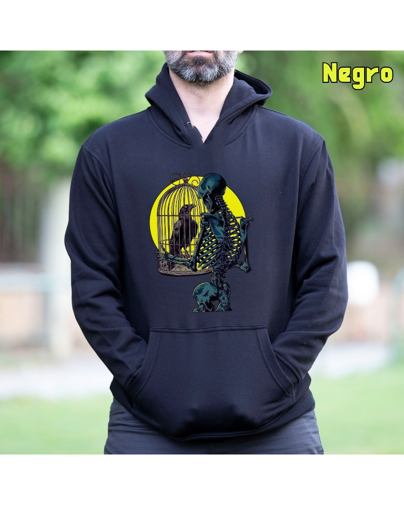 Raven - Sudadera Hombre Con Capucha