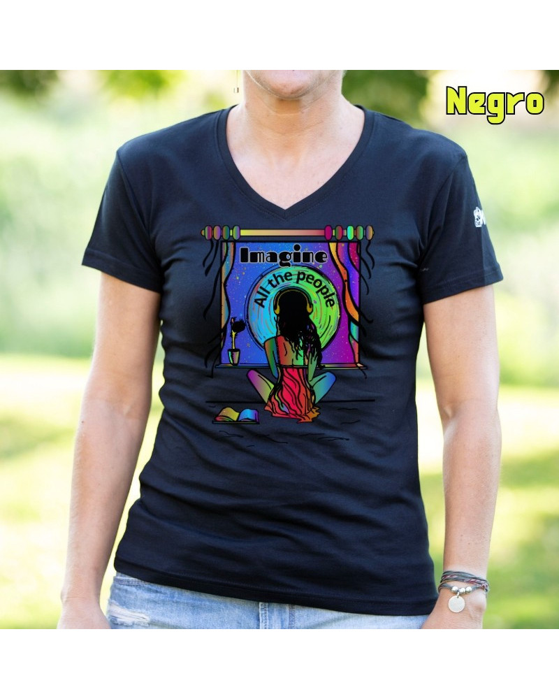 Camiseta Mujer Manga Corta -Imaginatelo
