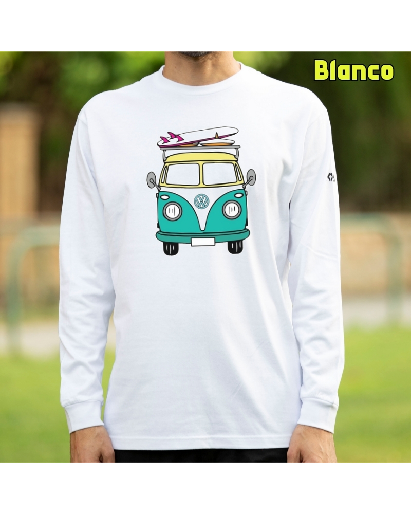 Camiseta Hombre Manga Larga - Viajero Habitual