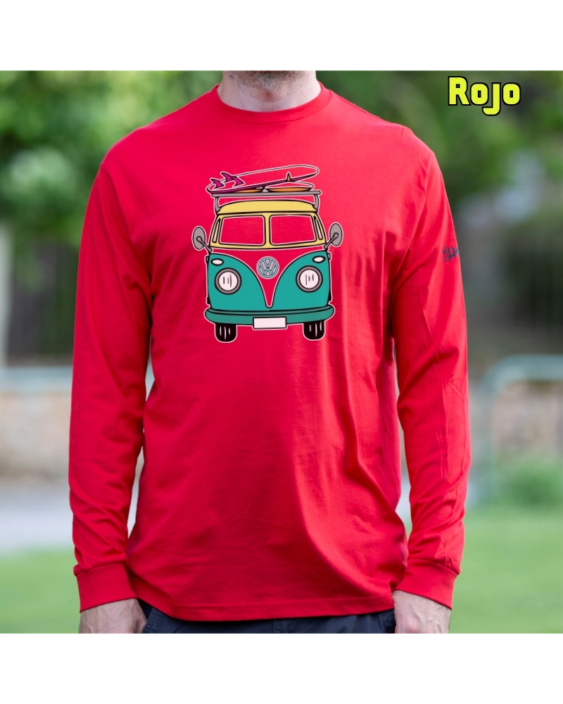 Camiseta Hombre Manga Larga - Viajero Habitual